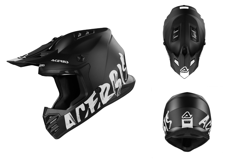 CASCO MOTO ACERBIS PROFILE JUNIOR NEGRO METALIZADO T 52